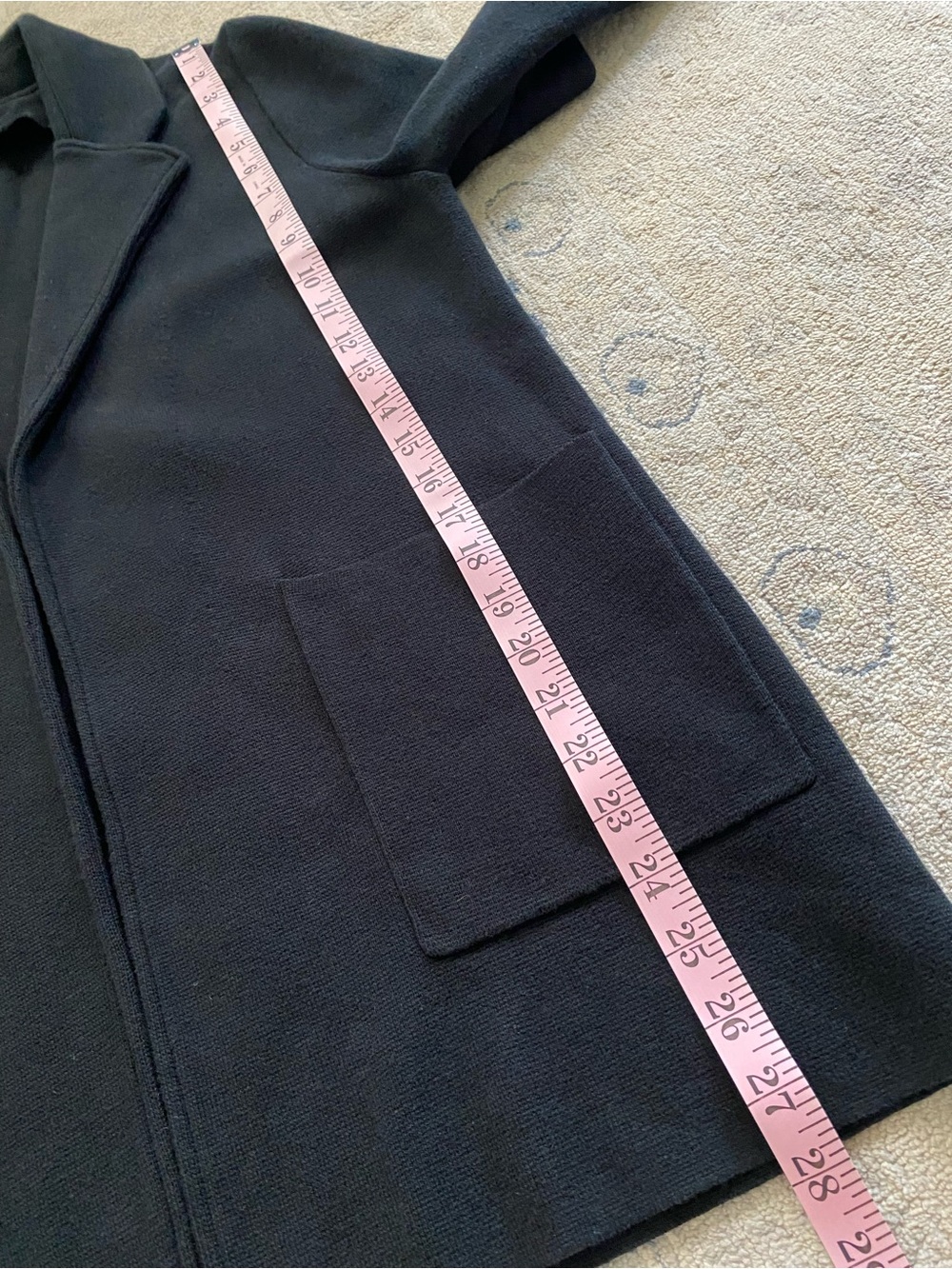 Quince Organic Cotton Open Blazer Medium Black - Picture 12 of 12